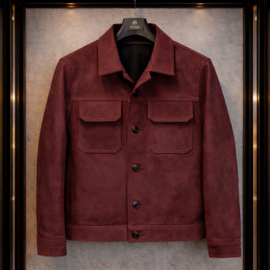 Rough Out Calfskin Americana Blouson Jacket