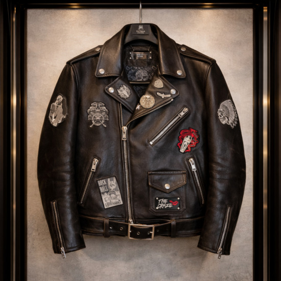 Tea-Core "Do or Die" Biker Jacket in Calfskin
