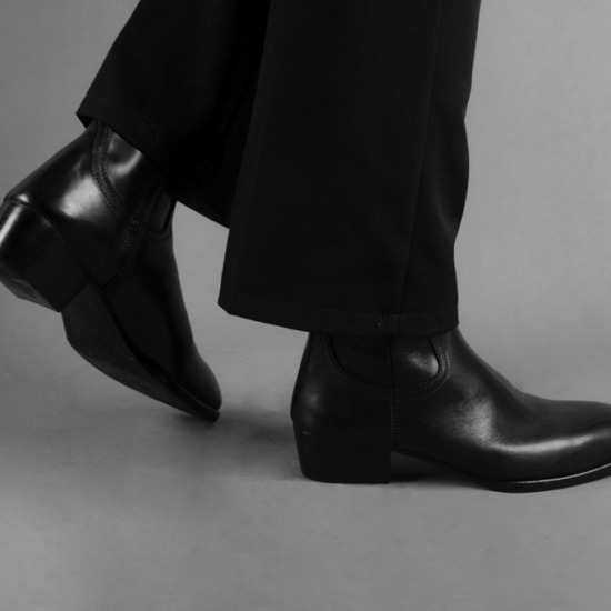 LORENZO HARNESS BOOTS - Black