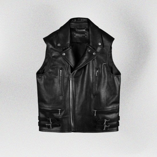 TERMINATOR BIKER VEST - Black