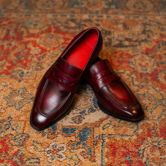 COLEORN PENNY LOAFER - Đỏ rượu