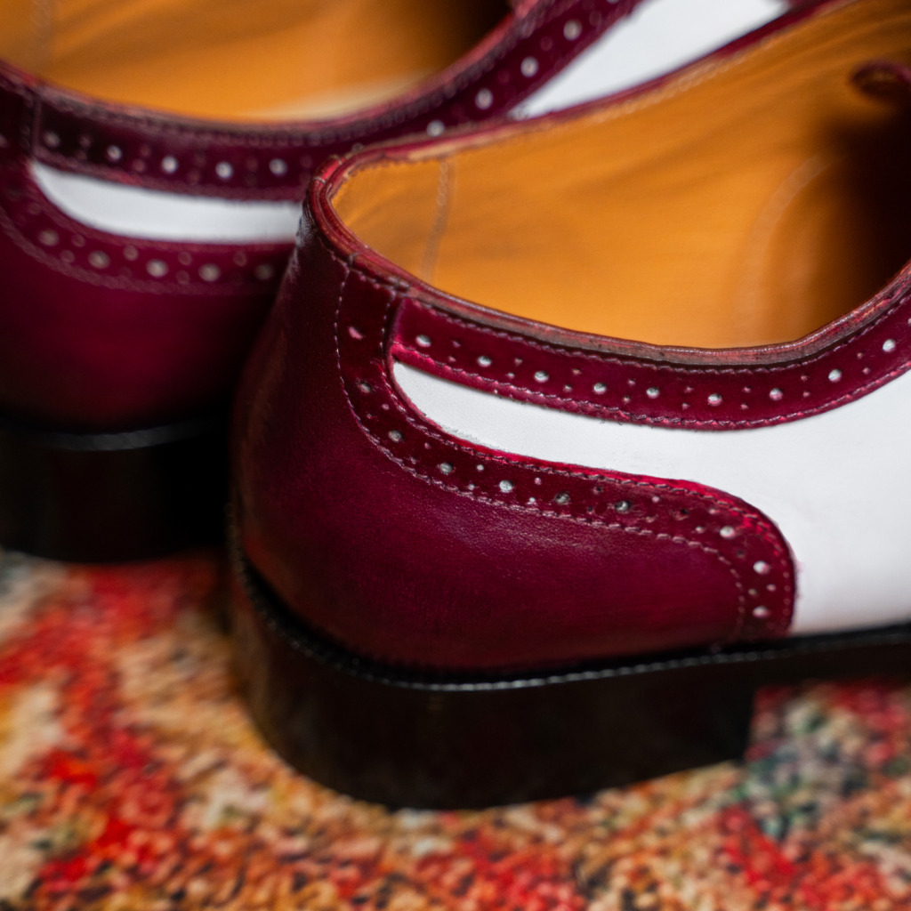 JANTORO SPECTATOR SHOES - Đỏ rượu - Ảnh 6