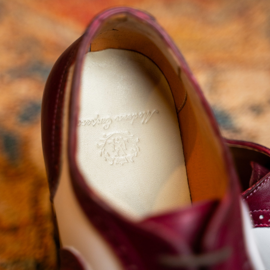 JANTORO SPECTATOR SHOES - Đỏ rượu - Ảnh 7