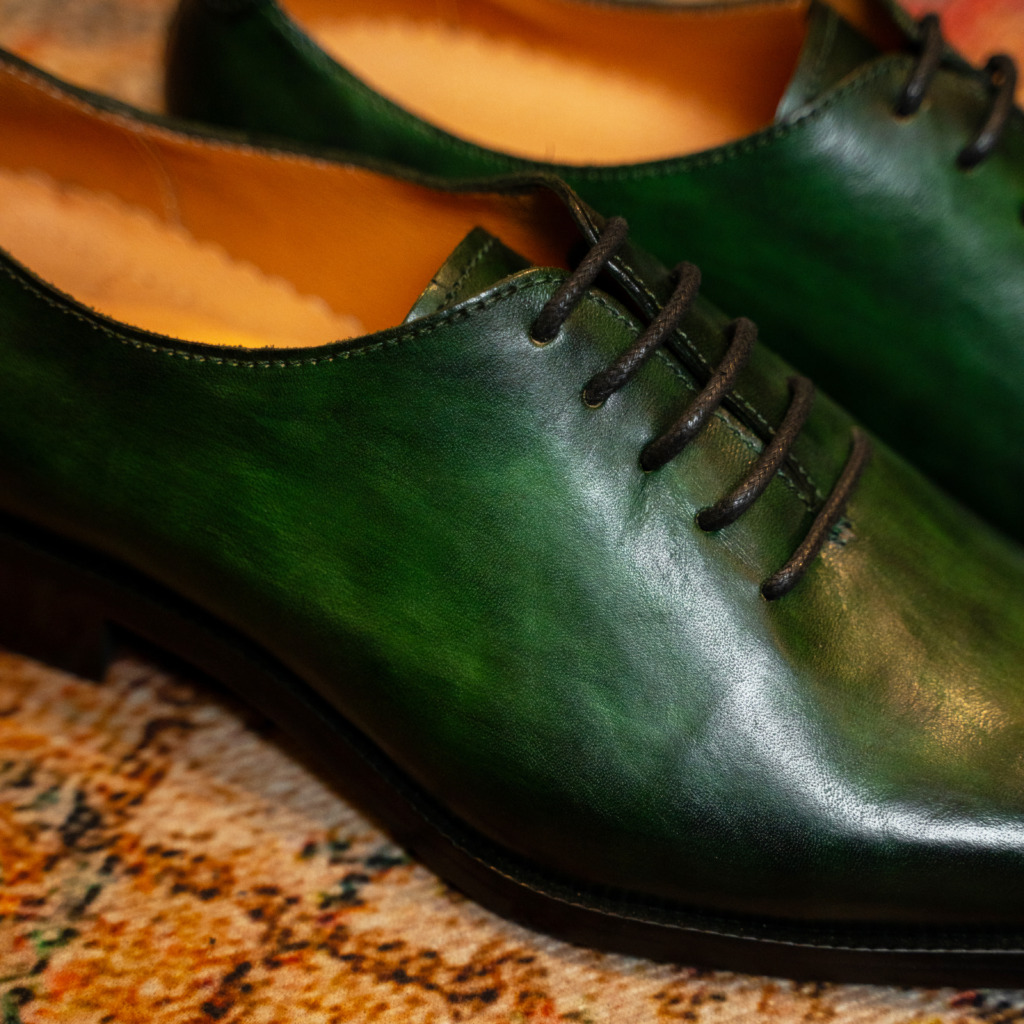 CASTALIA WHOLECUT PATINA SHOES - Xanh rêu - Ảnh 5