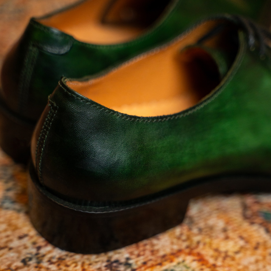 CASTALIA WHOLECUT PATINA SHOES - Xanh rêu - Ảnh 6