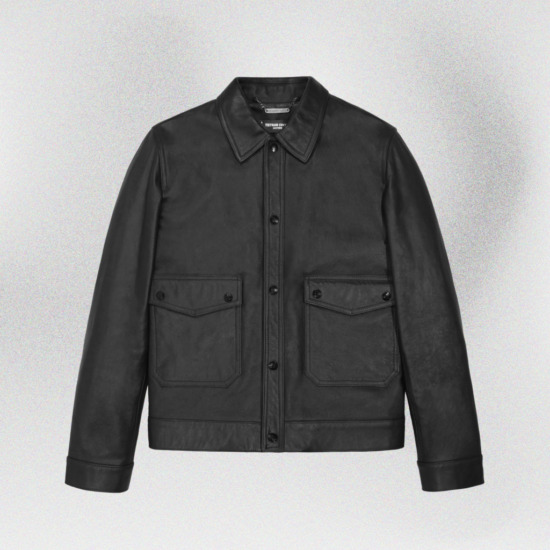 MTP BLOUSON LEATHER  JACKET 3 - Đen