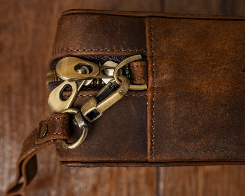 HAVANA CLUTCH PATINA HORSIE - Brown - Ảnh 5