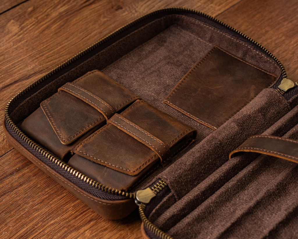 HAVANA CLUTCH PATINA HORSIE - Brown - Ảnh 8