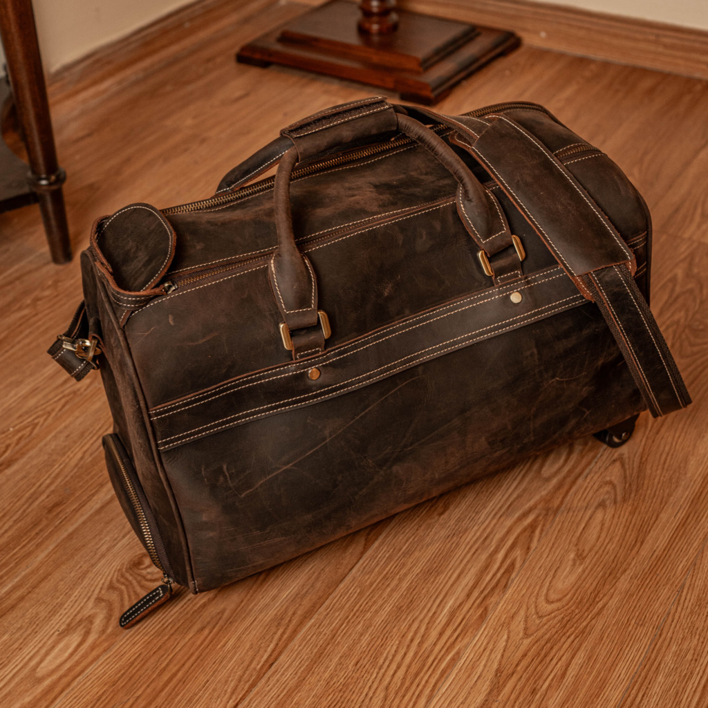 SALAMANCA PATINA TRAVEL BAG - Chocolate Brown - Ảnh 2