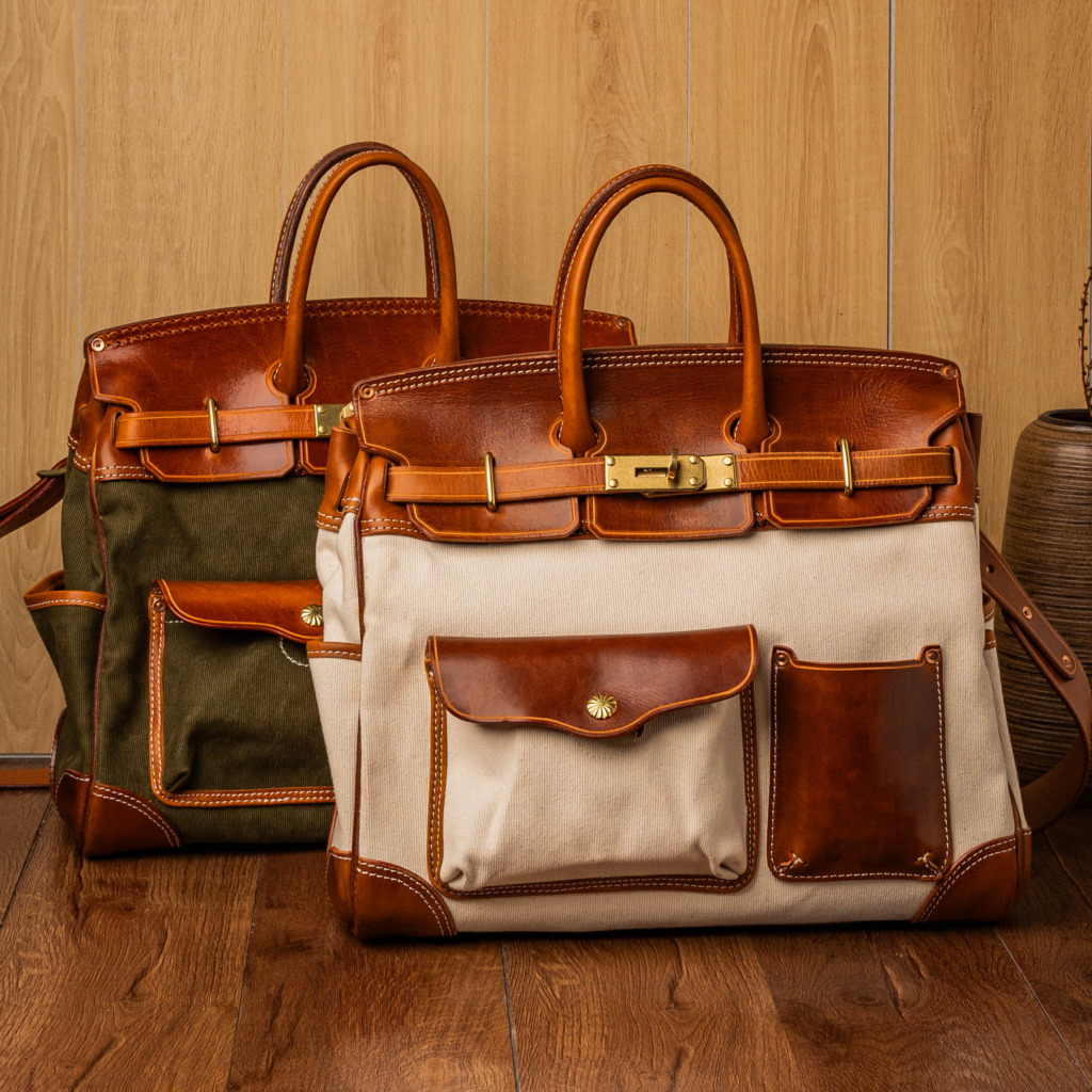 SANTOS BERKIN LEATHER BAG 2 - Beige