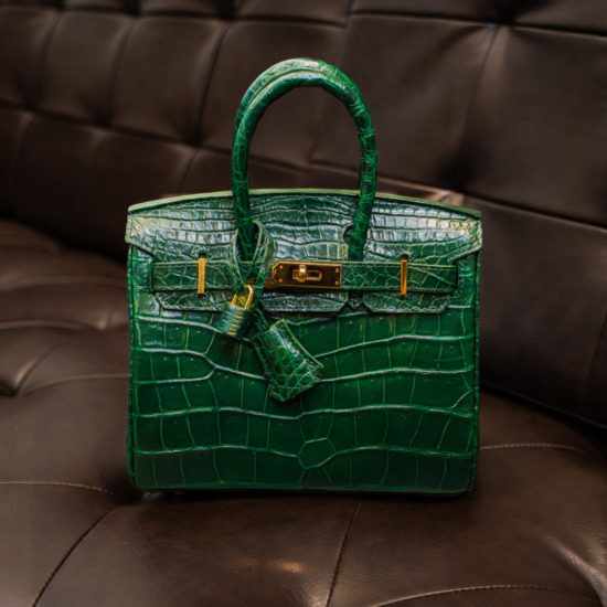 Santos Birkin Crocodile Leather - Xanh Lá